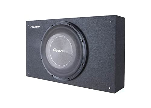 Pioneer Single 10'' Shallow Mount Pre Loaded Enclosure   1200 Watts 2Ohm