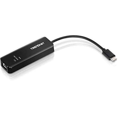 Trendnet Usb C 3.1 To 2.5Gbase T Ethernet Adapter, Ieee 802.3Bz 2.5Gbase T Compliant, Supports Up To 2.5Gbps Connection Speeds, 