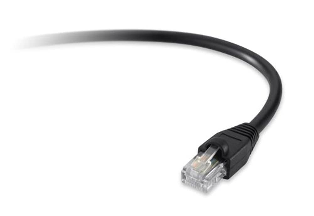 2ft Black Cat5e Patch Cable, Utp, Snagless