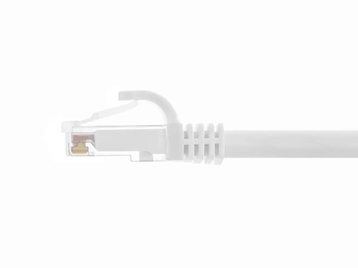 Monoprice Cat6 3Ft White 12 Pk Patch Cable Utp 24Awg 550Mhz Pure Bare Copper Snagless Rj45 Flexboot Series Ethernet Cable