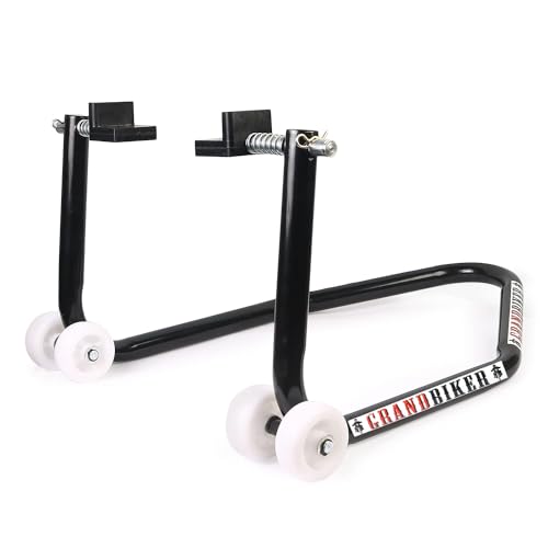 Grandbiker Rear Paddock Stand With Swing Arm Rest (Black)