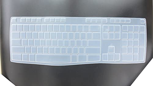 Ultra Thin Desktop Pc Silicone Clear Keyboard Cover Skin Protector Compatible With Logitech Mk710 K710 Mk710 Rb Mk735 Wireless K