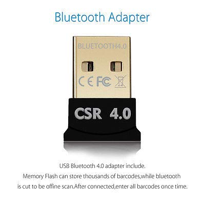 Eyoyo Portable Bluetooth Barcode Scanner - Mini Handheld CMOS Reader for iPad, iPhone, Android, POS, Store & Library Inventory