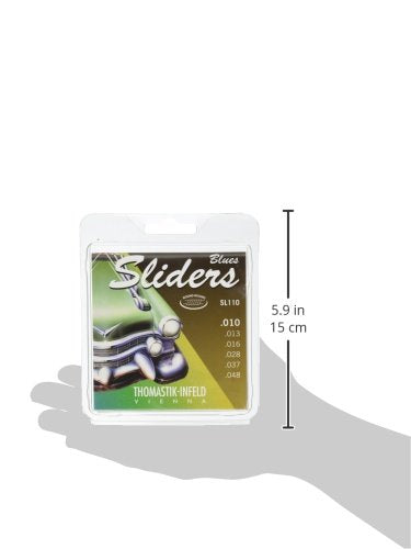 Thomastik Infeld Sl 110 Blues Sliders Round Wound Electric Guitar String Set, Natural,Sl110