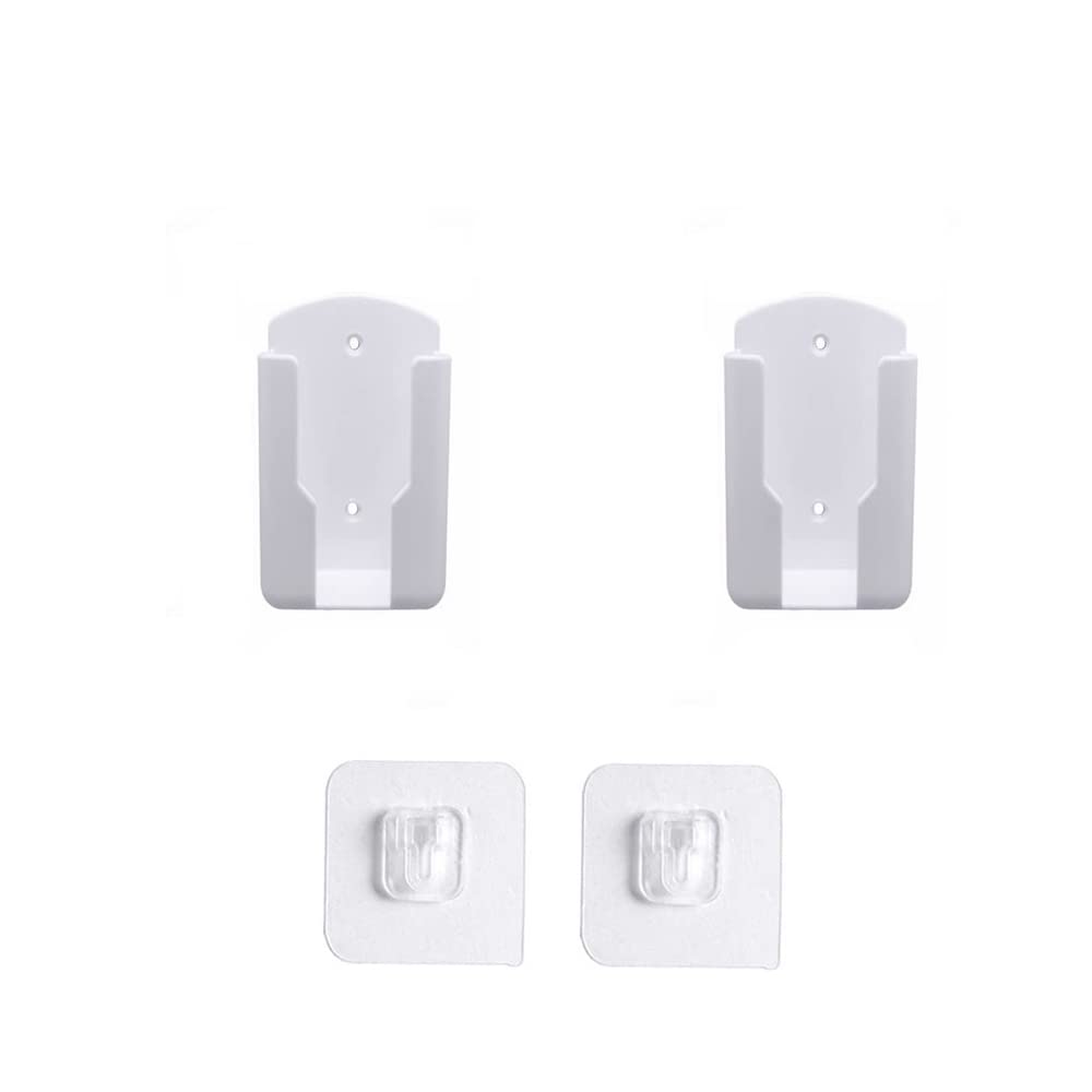 Teadokly 2Pack Remote Control Holder,Self Adhesive Wall Mount Phone Holder,Air Conditioner Tv Remote Control Bracket,Wall Mounte