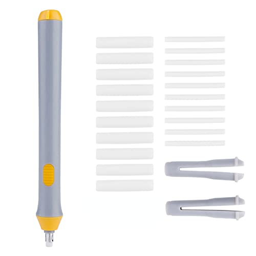 Electric Eraser For Artists Tenwin Electric Battery Operated Automatic Pencil Eraser With 22 Eraser Refills Refills For Drawing