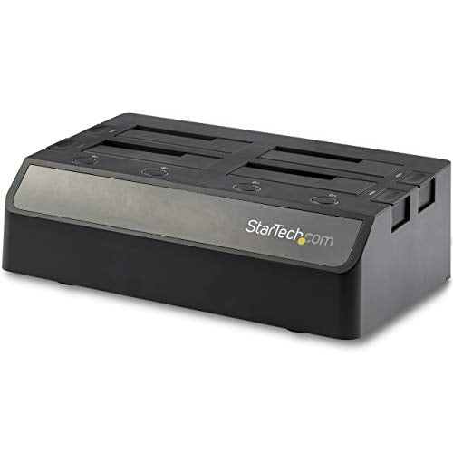 Startech.Com 4 Bay Sata Ssd/Hdd Docking Station   External Usb 3.1 (10Gbps) Sata Ss/Hdd Dock For 2.5   /3.5'' Ssds/Hdds (Sdock4U
