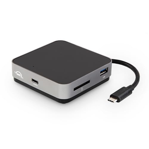 Owc Usb-C Travel Dock, 5 Port, 100W Power Pass Through, One 4K Display @ 30Hz, Usb 3.1, Hdmi, Sd Card, Compatible With Thunderbo