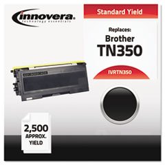 Remanufactured Tn350 Laser Toner, 2500 Page Yield, Black
