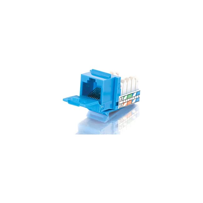 C2G 90A Cat5E Rj45 Utp Keystone Jack   Blue   Rj 45