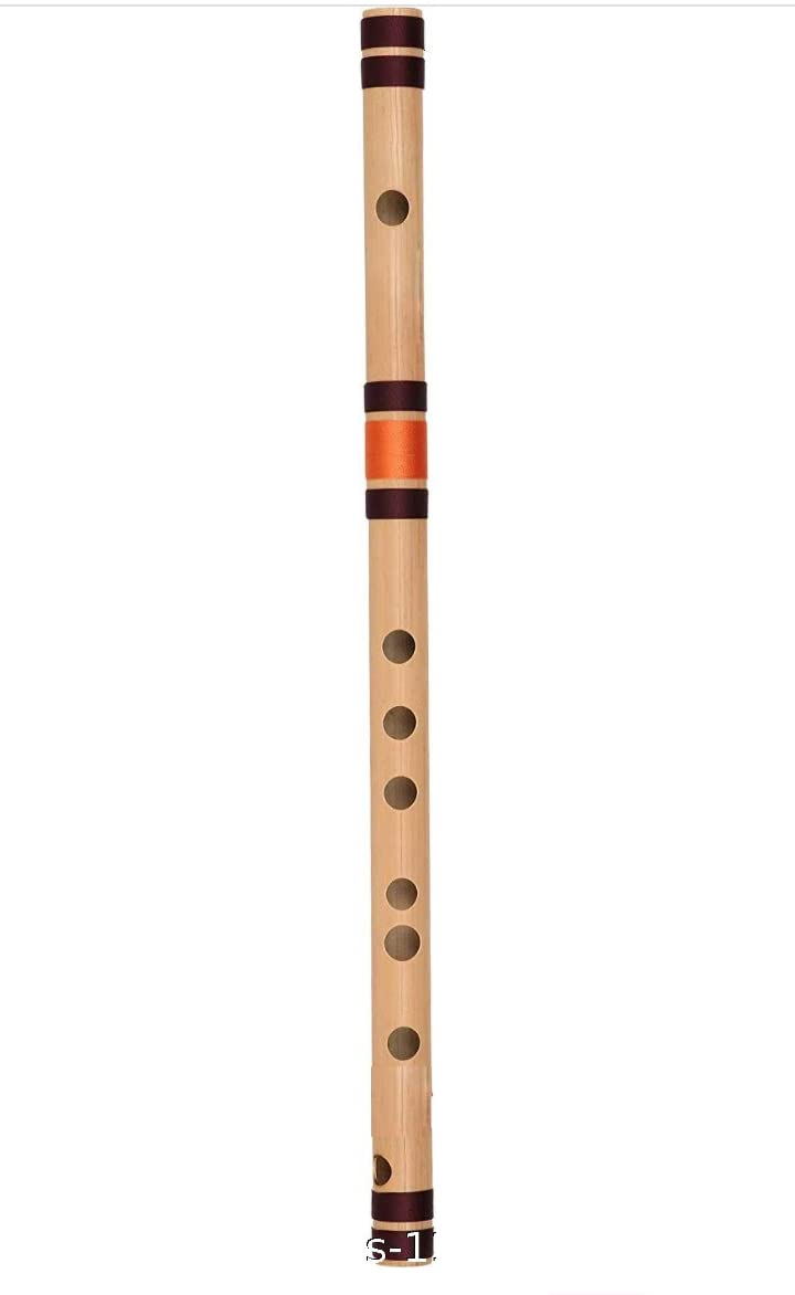 Gold Rush Flute E Natural Middle Right Hand Flute Size 16 Inch Bamboo Flute Color Yellow & Brown (Enm050