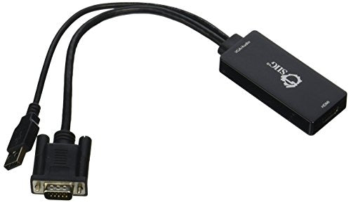 Siig Ce Vg0U11 S1 Portable Vga And Usb Audio To Video Converter, Black