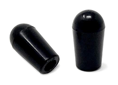 Vintage Forge Black Toggle Switch Tip Caps Compatible With Gibson Usa Les Paul Electric Guitar (2 Pack) Lpst10 Blk