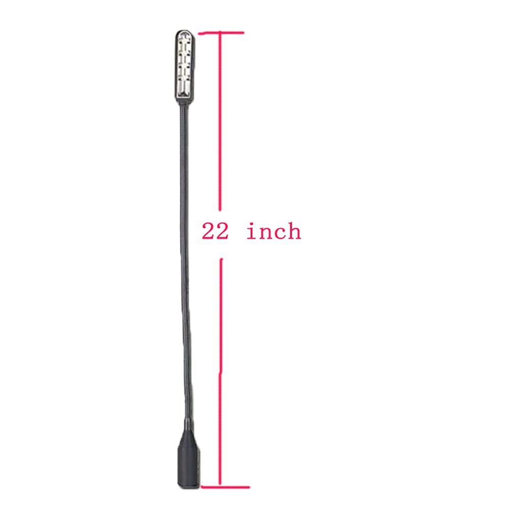Jxrywf 22 Inch Xlr 3Pin Dj Led Light Studio Lamp Gooseneck Lamp For Stage Dj Mixer Steamship Light Console Equipment (Xlr 3Pin P