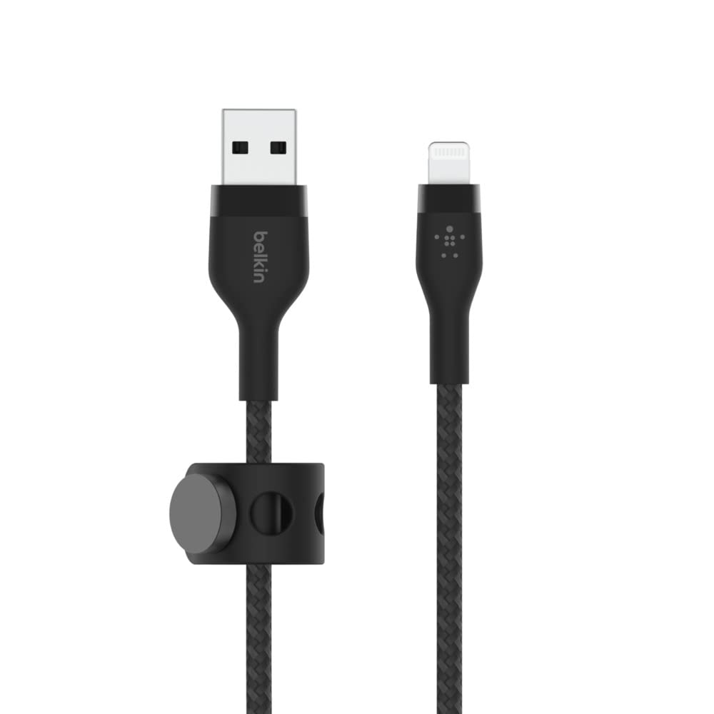 Belkin Boostcharge Pro Flex Braided Usb Type A To Lightning Cable (1M33Ft), Mfi Certified Charging Cable For Iphone 14, 13, 12,