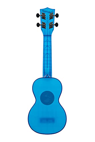 Kala Brand Music Co. The Waterman Sea Glass Collection, 4 String Ukulele, Right, Cobalt Blue, Soprano (Ka Wmt Bl S)