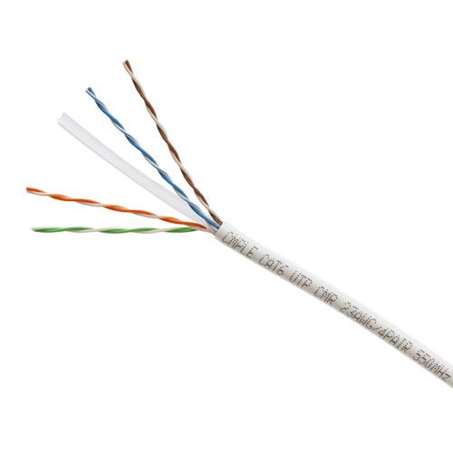 OUTDOOR CAT5 CAT5E BULK ETHERNET LAN NETWORK CABLE - 1000 FT Black