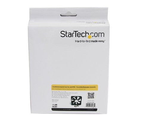 Startech.Com 120X25Mm Computer Case Fan With Pwm   Pulse Width Modulation Connector   Computer Cooling Fan   Pwm Fan   120Mm Fan
