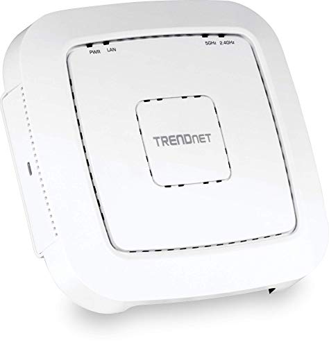 Trendnet Ac1200 Dual Band Poe Access Point, Tew 821Dap, Mu Mimo, 867 Mbps Wifi Ac+ 300 Mbps Wifi N Bands, Client Bridge, Access 