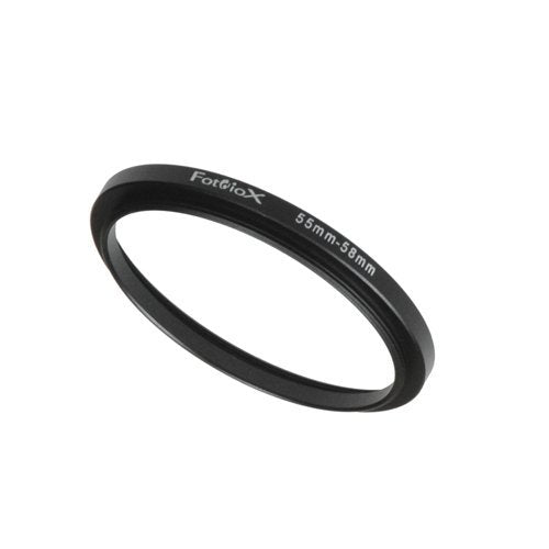 Fotodiox Metal Step Up Ring, Anodized Black Metal 55Mm-58Mm, 55-58 Mm