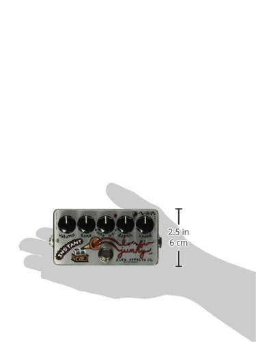 Zvex Effects Instant Lo-Fi Junky Vexter Series Chorus Vibrato Guitar Pedal Grey 2.38 X 1.82 X 4.70