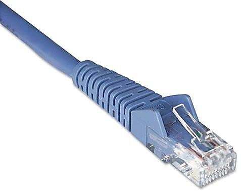 Tripp Lite Cat6 Gigabit Snagless Molded Patch Cable (Rj45 M/M)   Blue, 7 Ft.(N201 007 Bl)