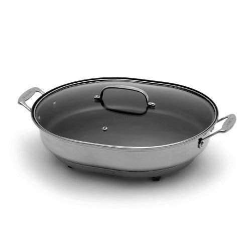 Cuisinart Csk 150 1500 Watt Nonstick Oval Electric Skillet,Brushed Stainless 18 In