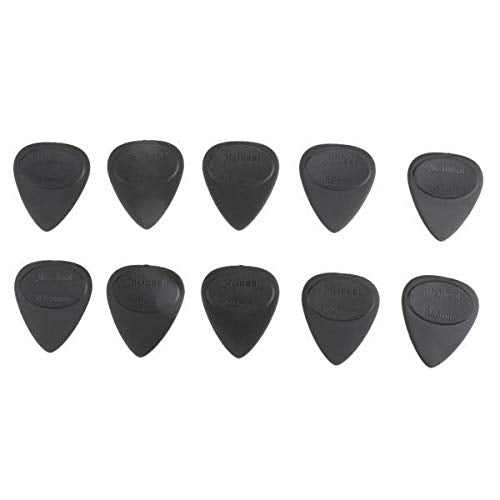 Zoomella Box Of 10Pcs Mixed Thickness Non Slip Guitar Picks Ukulele Plectrums  Black|Picks| Picks