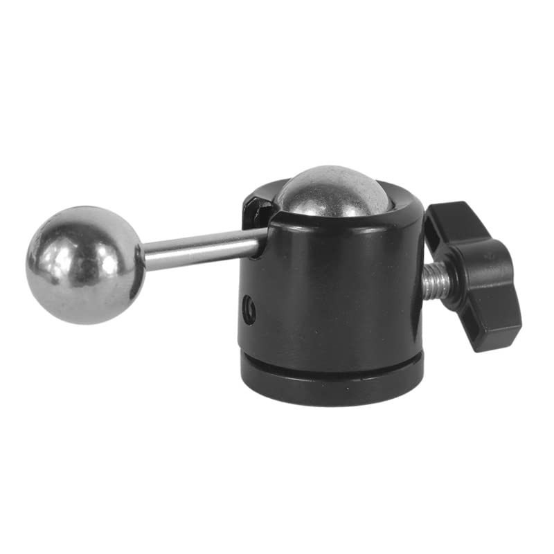 Vizgiz 2 Pack 17Mm Ball Head With 1/4 Inch Screw Thread Mount Connector Adapter For Photography Light Stand Light Tripod Action