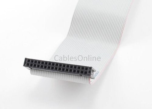 CablesOnline Universal Floppy Drive Ribbon Cable FF-002 for 3.5 or 5.25in Drives Gold 36 inch