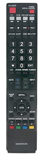 Ga840Wjsa Replaced Remote Fit For Sharp Aquos Tv Lc 40Le810 Lc 40Le820 Lc 46Le810 Lc 46Le820 Lc 52Le810 Lc 52Le820 Lc 60Le810 Lc