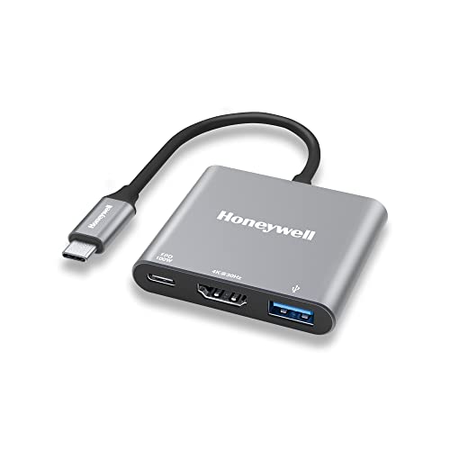 Honeywell HighSpeed 3In1 Type C To Hdmi Adapter, Pd Charging Upto100W, Usb3.0 Delivers Quick Transfer Speed Of 5Gbps, Uhd 4K@