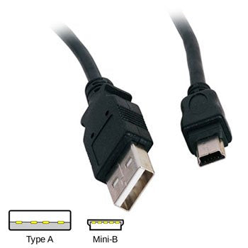 Master Cables Replacement Usb A To Mini B 5 Pin Cable Cord Lead Wire  Works With External Hard Drives, Mp3 Players, Cellphones,