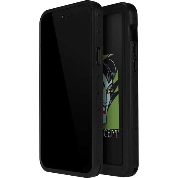 Skinit Waterproof Phone Case For Iphone 13 Mini   Officially Licensed Disney Maleficent Design