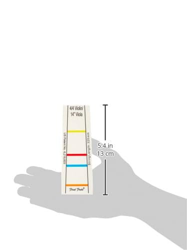 Don'T Fret Ff121 First Fret Beginners Fingering Decal For 4/4 Violin And 14 Inch Viola