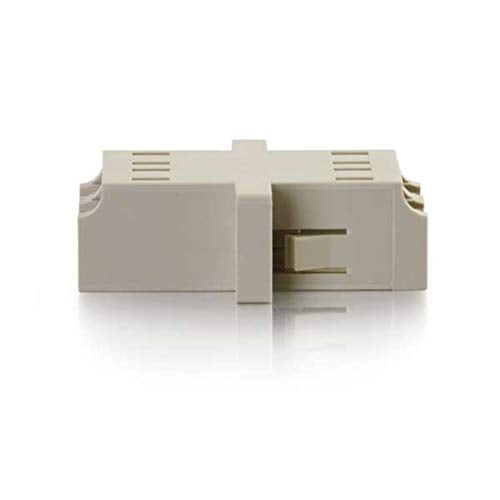 C2G 27113 Lc/Lc Duplex Multimode Fiber Optic Coupler, Taa Compliant, Gray