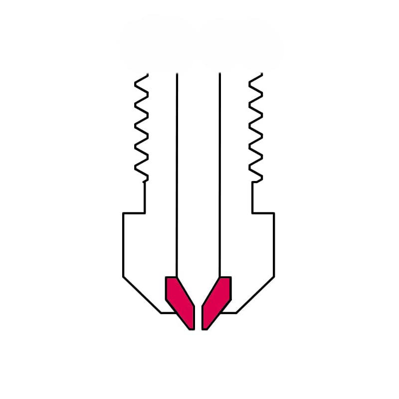 Ruby Nozzles For 3D Printers Mk8 E3D Prusa Ender3 (E3Dv6, 0.4Mm)