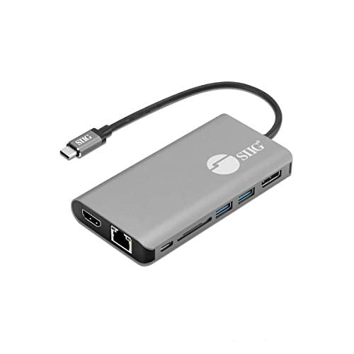 Siig Usb C Mst Dual Display Docking Station Video Adapter For Windows, Not For Macos [Single 4K, Dual 1080P], 100W Pd, 2 Usb 3.0