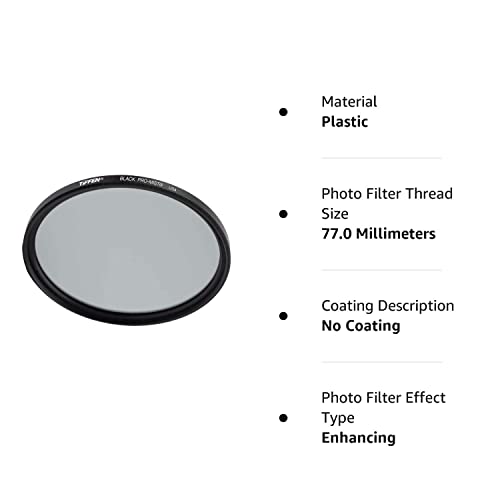 Tiffen 77Bpm12 77Mm Black Pro Mist 1/2 Diffusion Camera Filter
