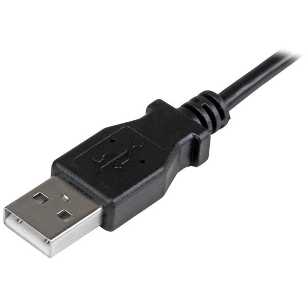 Startech.Com 1M 3 Ft Micro Usb Charge And Sync Cable   Right Angle Micro Usb   M/M   Usb To Micro Usb Charging Cable   30/24 Awg