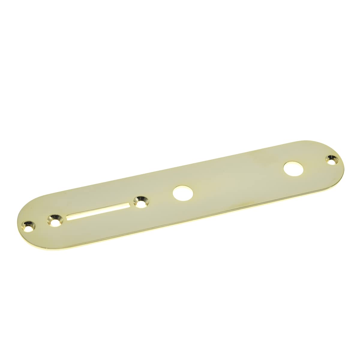 Dopro Tele Guitar Control Plate with 25/64 Diameter Pot Holes for Telecaster Guitar with CTS Pots Gold