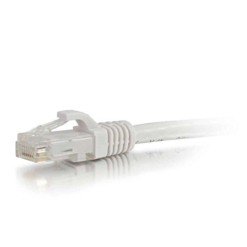 C2G 27161 Cat6 Cable   Snagless Unshielded Ethernet Network Patch Cable, White (3 Feet, 0.91 Meters)