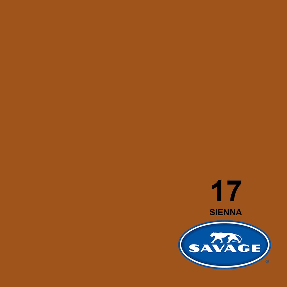 Savage Seamless Paper Photography Backdrop   Color #17 Sienna, Size 107 Inches Wide X 36 Feet Long, Backdrop For Youtube Videos,