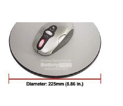 Key Connection Wlbf95 Battery Free Wireless Optical Mouse And Pad (Round) With Vertical And Horizontal Scroll