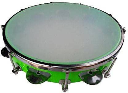 Music Gallery head Tambourine  Green, 25CM