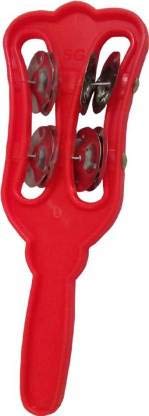 Music Gallery 25 cm Head Tambourine (Plastic Red)