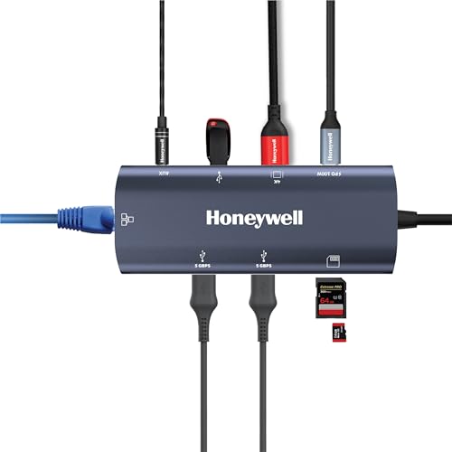 Honeywell New Launch 9In1 Type C Dock With 4K Hdmi, 1Gbps Rj45 Ethernet Port, 2Xusb 3.0, 1Xusb 2.0 & Type C 3.0 Pd100W, Sd & M