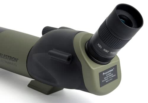 Celestron   Ultima 65 Angled Spotting Scope   18 55X Zoom Eyepiece   Multi Coated Optics For Bird Watching, Wildlife, Scenery An