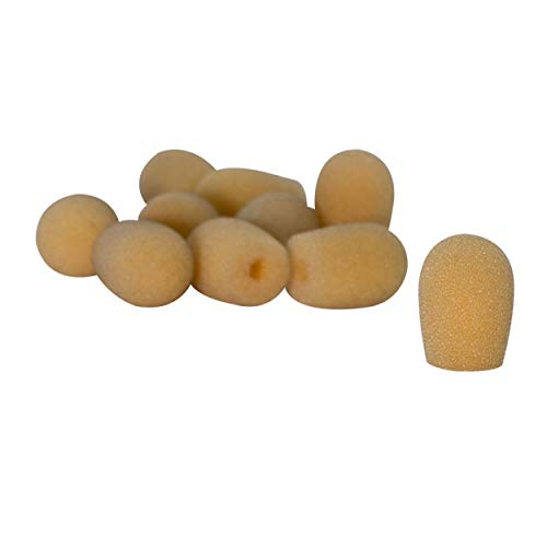 On Stage Asws20N10 Tan Windscreens For Headset Microphones, 10 Pack