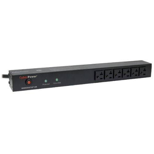 Cyberpower Rkbs20St6F12R L5 20P 20A 18 Outlet 1U Rm Rackbar Surge Suppressor